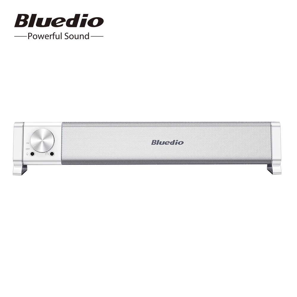 구매 Bluedio LS 컴퓨터 스피커 사운드바 유선 스피커 USB 전원 칼럼, PC, 전화, 게임, 영화 블루투스 스피커 용 마이크 포함