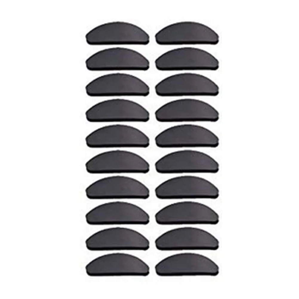 Black 1.0mm 10 пар, аксессуары, модные, увеличивающие рост, одноразовые, самоклеющиеся, подъем, носоупоры, очки, солнцезащитные очки, силиконовые очки для широкого использования - Цвет: Black 1.0mm