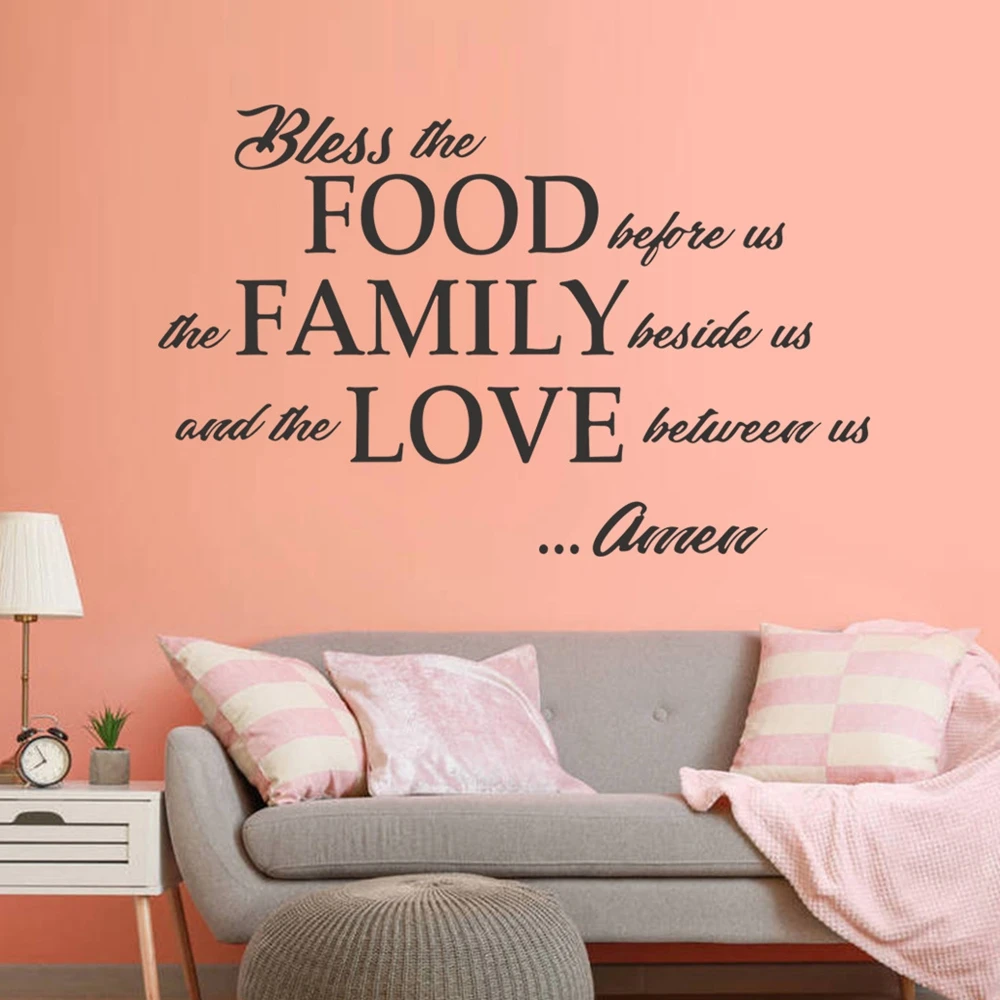 Благословите еду перед нами семью рядом с и любви между Амен. Спасибо вдохновение