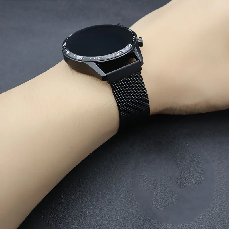Ремешок для Samsung Galaxy watch 4/calssic/46 мм/42 мм/3/Active 2 20 мм 22 магнитный металлический