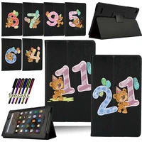 tablet case for amazon fire 7 5th7th9thhd 8 6th7th8thhd 10 5th7th9th flip stand leather cover case free stylus