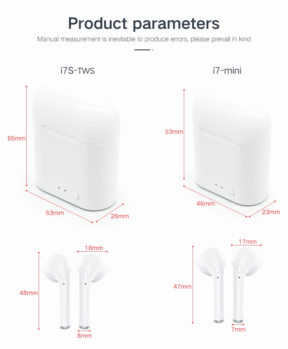 Беспроводные наушники tws i12, беспроводная Bluetooth гарнитура, HD стерео V5.0, шумоподавление, беспроводные наушники, подходят для смартфонов