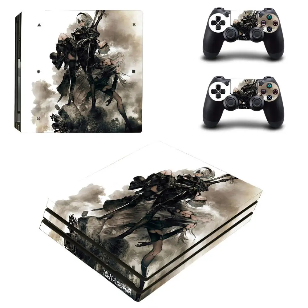 NieR Automata PS4 Pro Stickers Play station 4 Skin Sticker Decal For PlayStation Console &amp Controller Skins Vinyl |