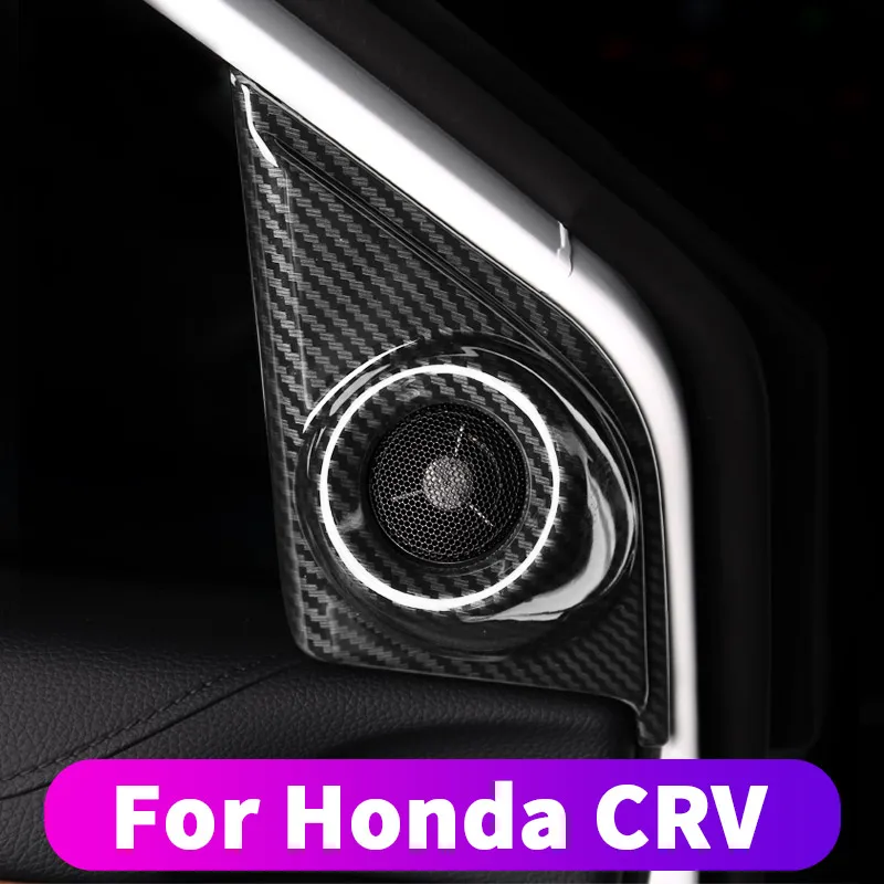 

For Honda crv CR-V 2017 2018 2019 front door A-pillar tweeter speaker frame decoration modified crv audio frame cover cover modi