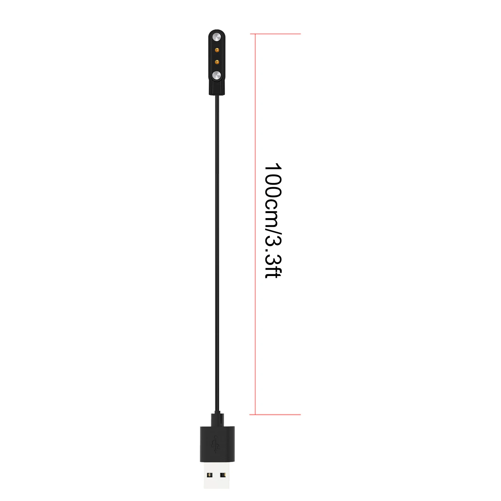 

3 Pcs Magnetic Charging Dock USB Cable For Haylou RT LS05S Smart Watch Portable Replacement Charger Adapter Charging Cable 100cm