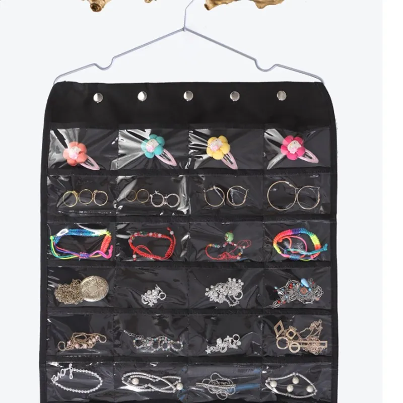 40 сетчатых карманов висячая сумка для хранения серьги кольца органайзер