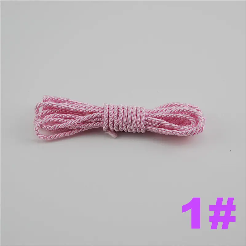 1 FASMILEY DIY Cord Jewelry findings 3 мм плетеный Канат мульти сплошной Цвет витая нить DIY аксессуары строка товарами на расстоянии до 20 м DS217 - Цвет: 1