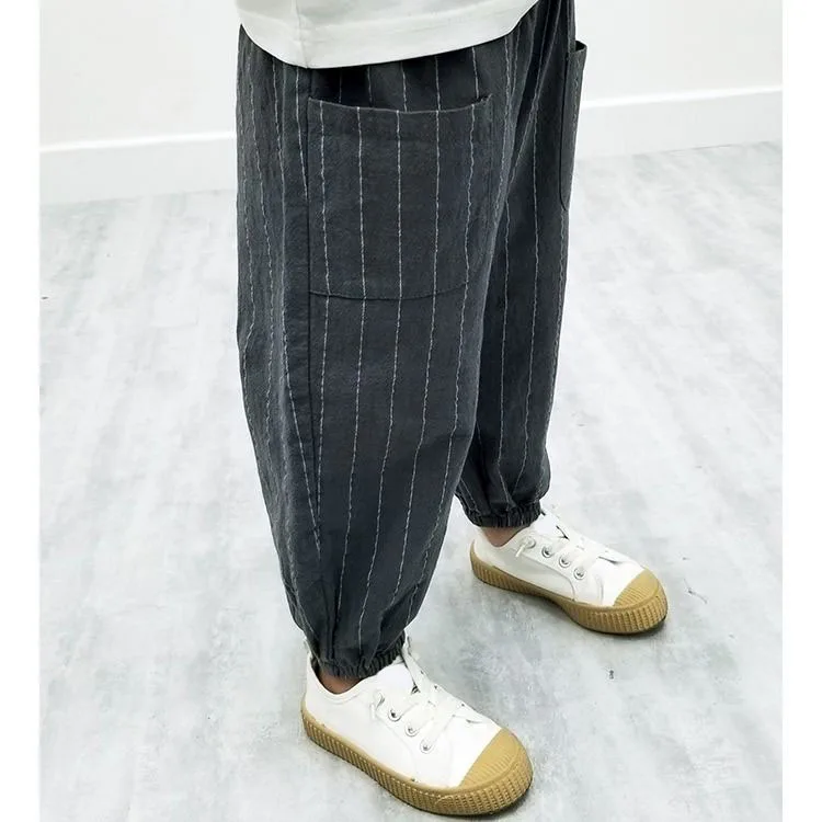 Штаны для мальчиков детская весенне-летняя одежда детские штаны-шаровары