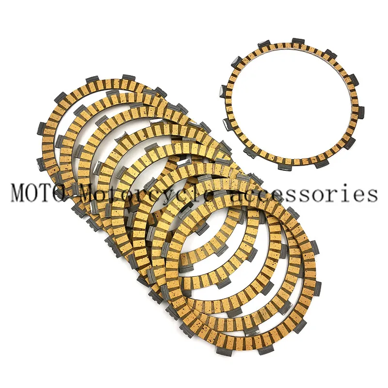 

9XPCS Motorcycle Friction Clutch plates disc For Yamaha FZ1 10-11 FZS 1000 FZ1 Fazer 06-16 FZS1 15-16 YZF R1 04-08 05 06 07