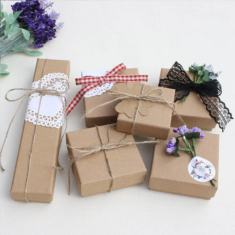 

Square Gifts Box Holder Jewelry Gift Packaging Box Jewelry Display Necklace Bracelet Box Classic Jewelry Organizer Accessories