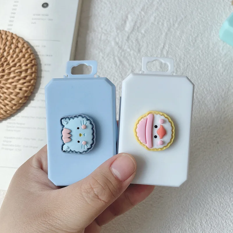 

2021 Contact Lens Cases Box with Mirror Cute Girl Animal Women Mini Lovely Eyes Contact Lenses Case Container Box Travel Kit Set