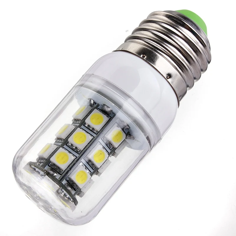 E27 3 Вт 27 светодиодный 5050 SMD светильник кукуруза энергосберегающий Чистый теплый