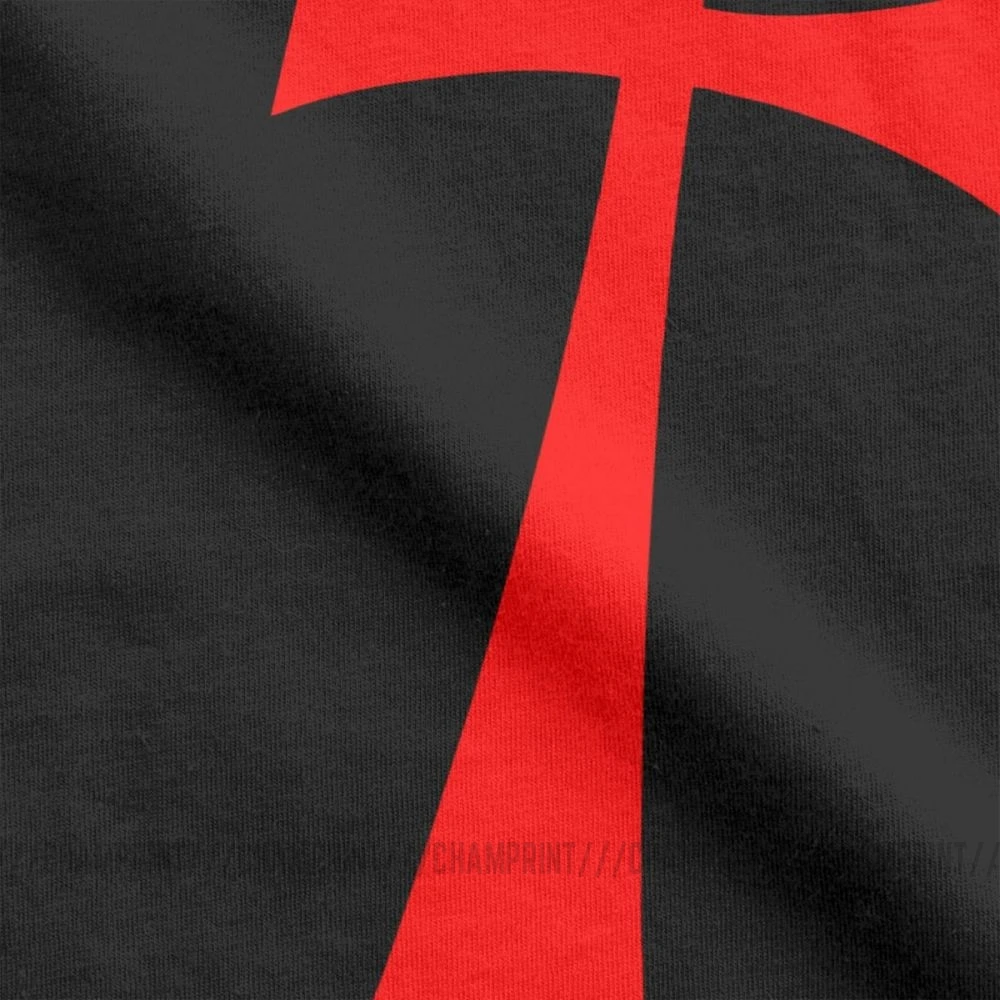 Длинный крест Рыцари тамплар футболки Мужская хлопковая футболка для отдыха