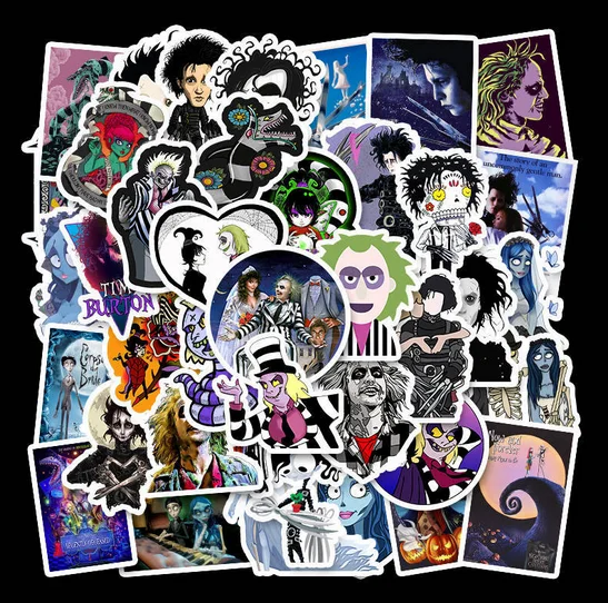 50 шт. стикеры Тим Бёртон классический фильм Эдвард ножницы Граффити стикер для
