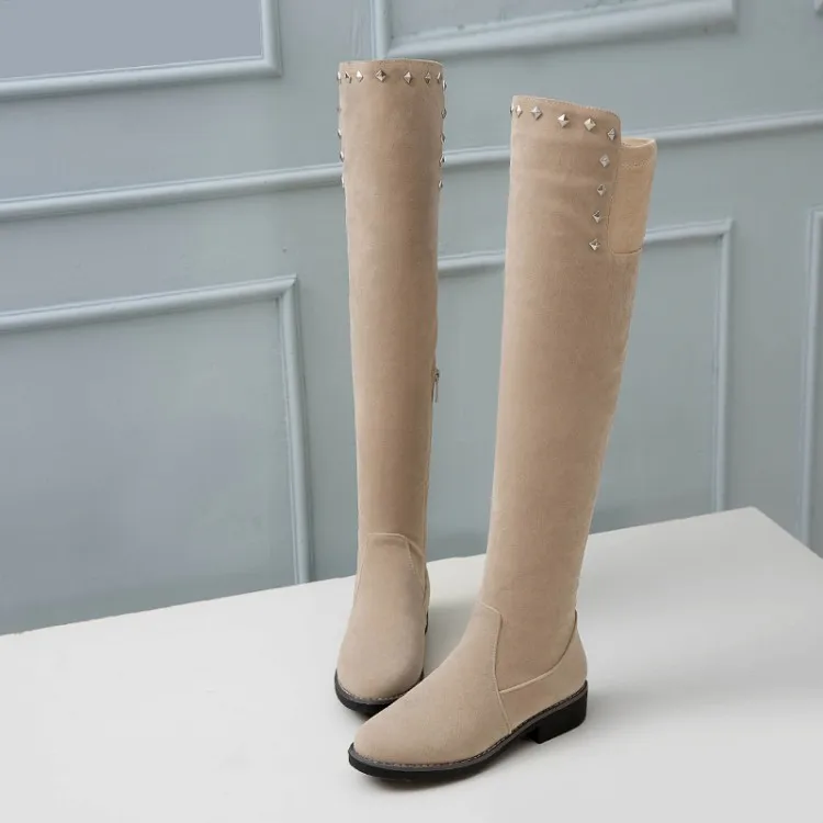 Big Size 9 10 11 12 thigh high boots knee over the women ladies shoes woman winter | Обувь