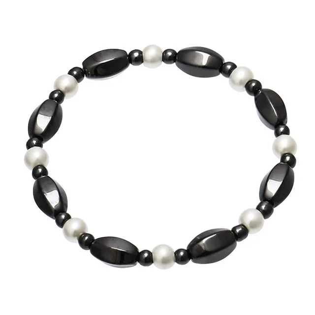 

Bangles Hematite Stretch Magnetic Bracelets For Women Weight Loss Therapy magnet Bracelet Men Bracelet Health Care Jewelry