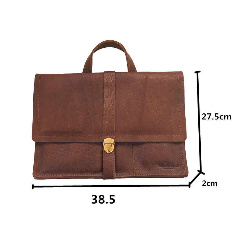 Портфель мужской из натуральной кожи многофункциональная сумка для ноутбука с