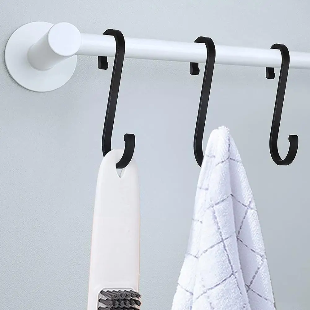 

Multi-purpose S Shaped Hooks For Hanging Space Aluminum Kitchen Special Bathroom Housekeeper Hook T1x4