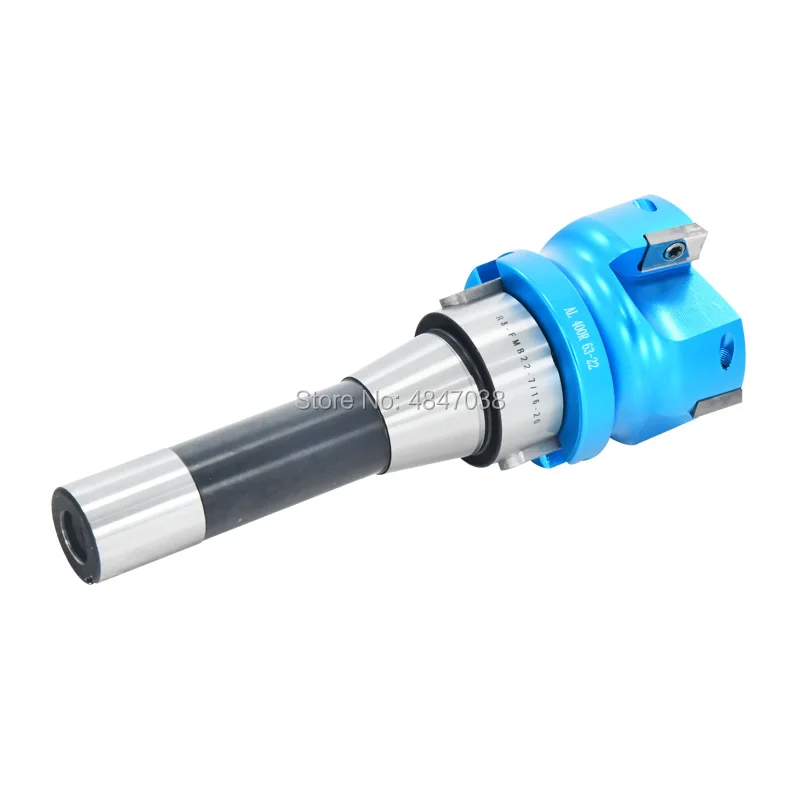 

R8 FMB22 M12 M7 / 16 tool holder BAP400R50 63 80 100 22 4T 6T milling cutter head 10pcs APKT1604 inserts, aluminum alloy machini
