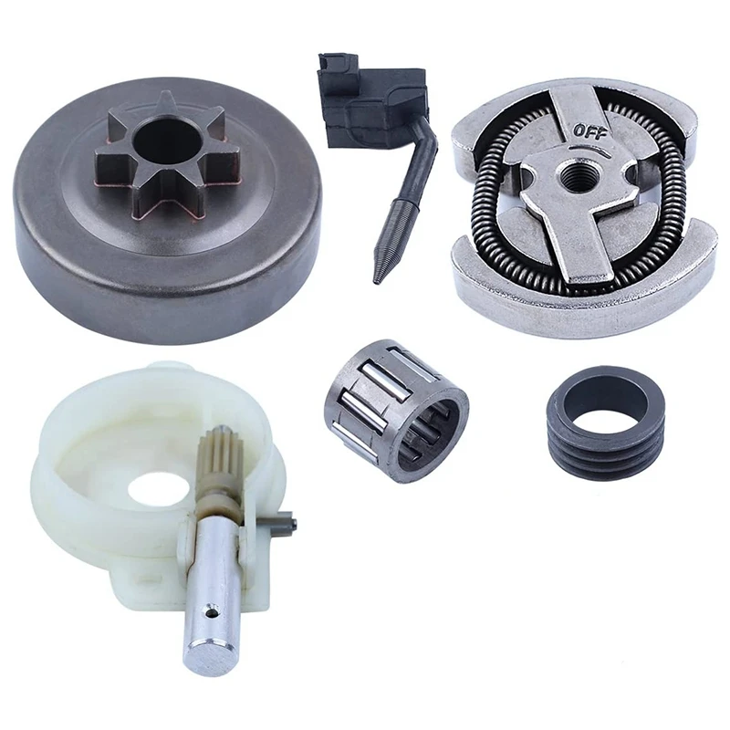 325-7T Clutch Drum Bearing Oil Pump Worm Gear Set For Husqvarna 137 136 141 142 36 41 Chainsaw 530014949 | Инструменты