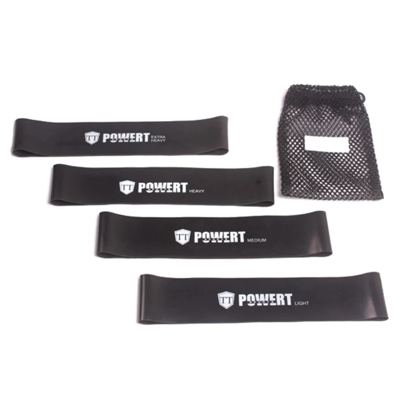 

4Pcs/Set Black Elastic Bands Fitness Gum Resistance Bands Yoga Workout Sport Elastic Bands Rubber Training Exercise Equipments