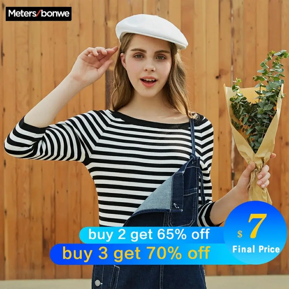 Metersbonwe Cotton Knitted Sweater Women Pullovers Turtleneck Autumn Winter Basic Sweaters Korean Style Slim Fit | Женская одежда