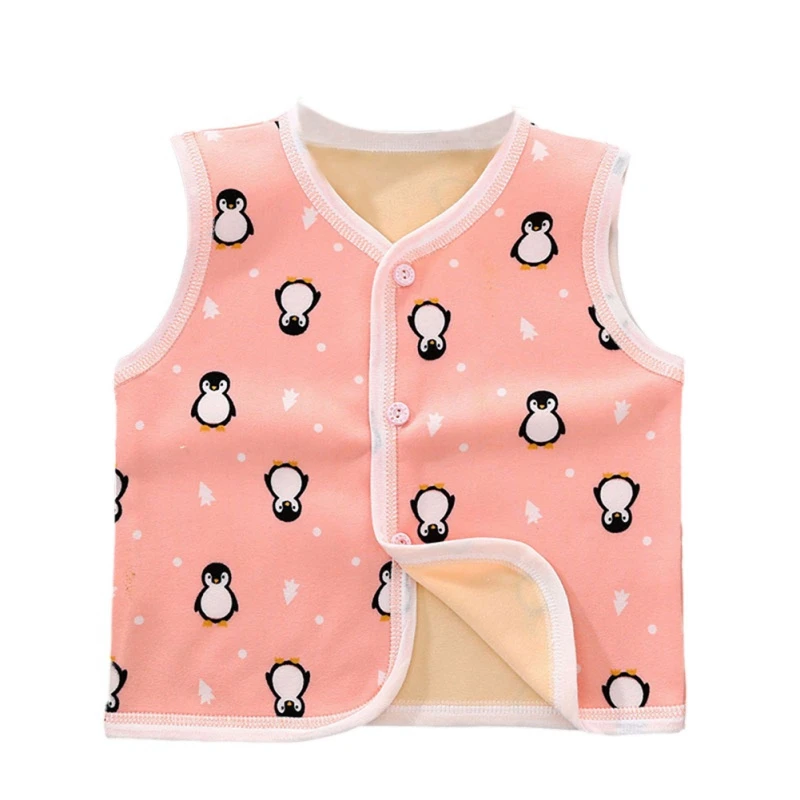 Children's Plus Velvet Vest For Boys Spring Autumn Wool Baby Fashion Waistcoat Girls Clothes Kids Tops Jackets | Детская одежда и