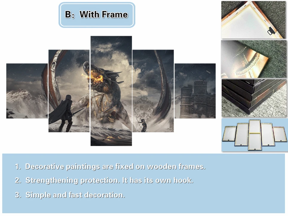 5 шт. декоративная живопись постер новые модные туфли-лодочки для офиса дома