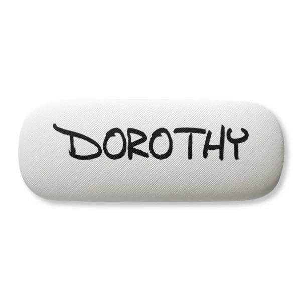 

Special Handwriting English Name DOROTHY Glasses Case Eyeglasses Clam Shell Holder Storage Box