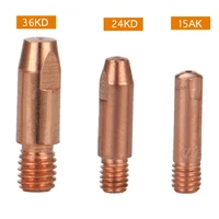 hot 10pcs mig welding nozzle contact tips gas diffuser connector holder torch contact semi automatic welding nozzle 0 811 2mm