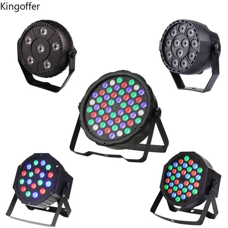 6/12/18/36/54X3 Вт Par светодиодный 3IN1 RGB LED сценическое освещение DMX 512 клуб диско вечерние бальный зал КТВ Бар Свадебные DJ лазерный проектор прожектор