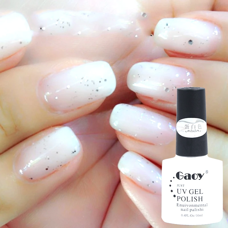 Прозрачный Желейный Гель-лак с опалом 7 3 мл молочно-белый для ногтей УФ-гель