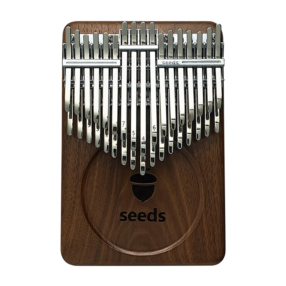 Double Layer Kalimba 24/34 Key Thumb Piano Calimba Mbira Black Walnut Keyboard Musical Instrument Professional Christmas Gift
