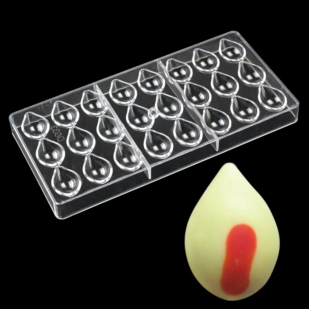 24 Отверстия 3D в форме слезы конфеты выпечка кондитерские инструменты