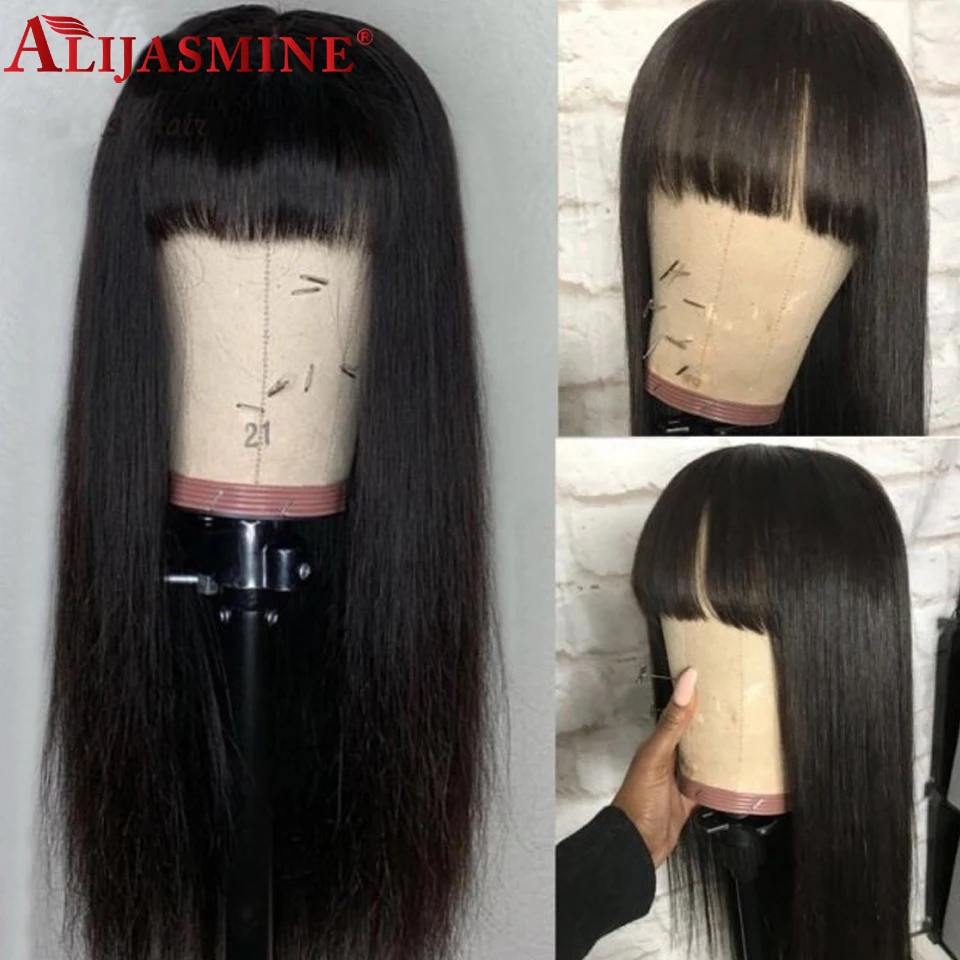 Перуанские Волосы Remy 13x6 глубокая часть кружева фронта человеческих волос парики с челкой предварительно сорванные 13x4 прямые парики с волосами младенца