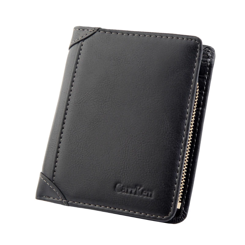 

Men's Wallet Leather Billfold Slim Hipster PU Leather Credit Card/ID Holders Inserts Coin Purses Luxury Business Foldable Wallet