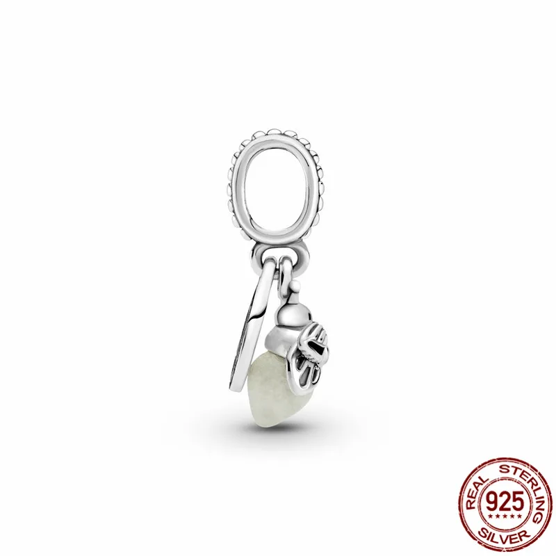 

Pandach 100% 925 Sterling Silver Luminous Firefly Pendant is Suitable for Women's Bracelet and Necklace Silver Jewelry Making