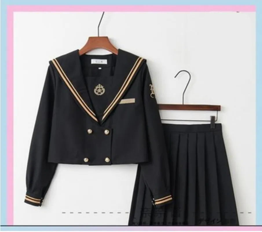 Однобортная школьная форма Jk милая девушка повседневный матросский костюм