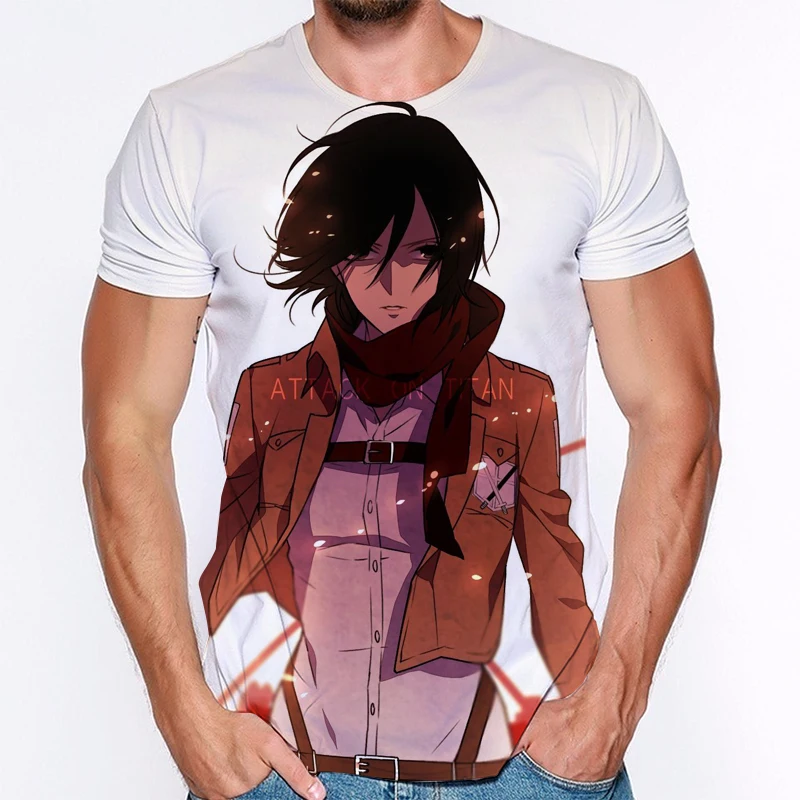 

2021 Hot Anime Attack on Titan 3d T Shirt Men Summer New Tshirts Couple Women Casual Oversized Streetwear Attack on Titan Toip