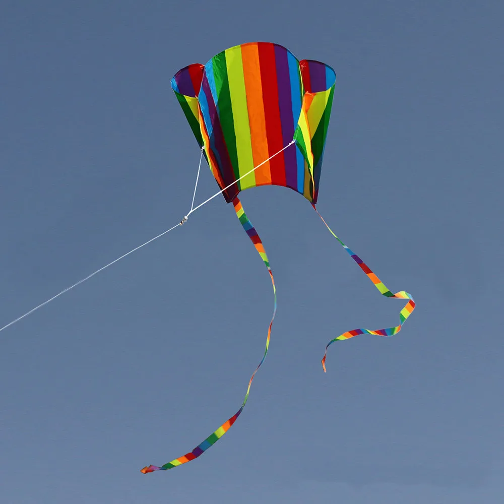 Мощный воздушный змей забавные уличные игрушки парашют Parafoil Двухлинейные для