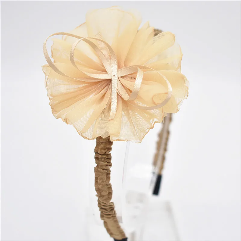 Корейская Кружевная повязка на голову украшение из жемчуга блесток лук-резинки