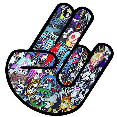 Виниловая наклейка граффити мультфильм бомба для окна автомобиля багажа скейт