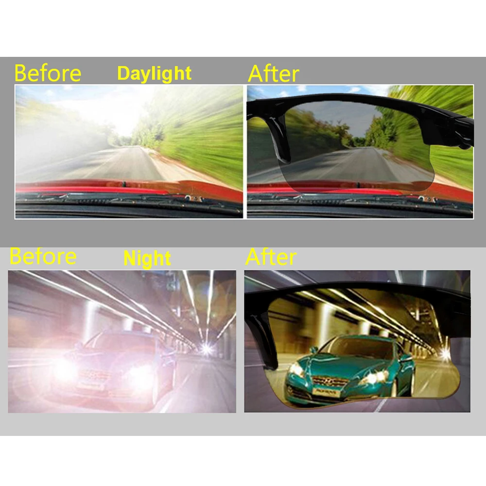 LEEPEE очки ночного видения для вождения солнцезащитные защитное снаряжение