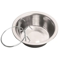 150ml stainless steel hanging dog feeding bowl water dish feeder pet supplies hot