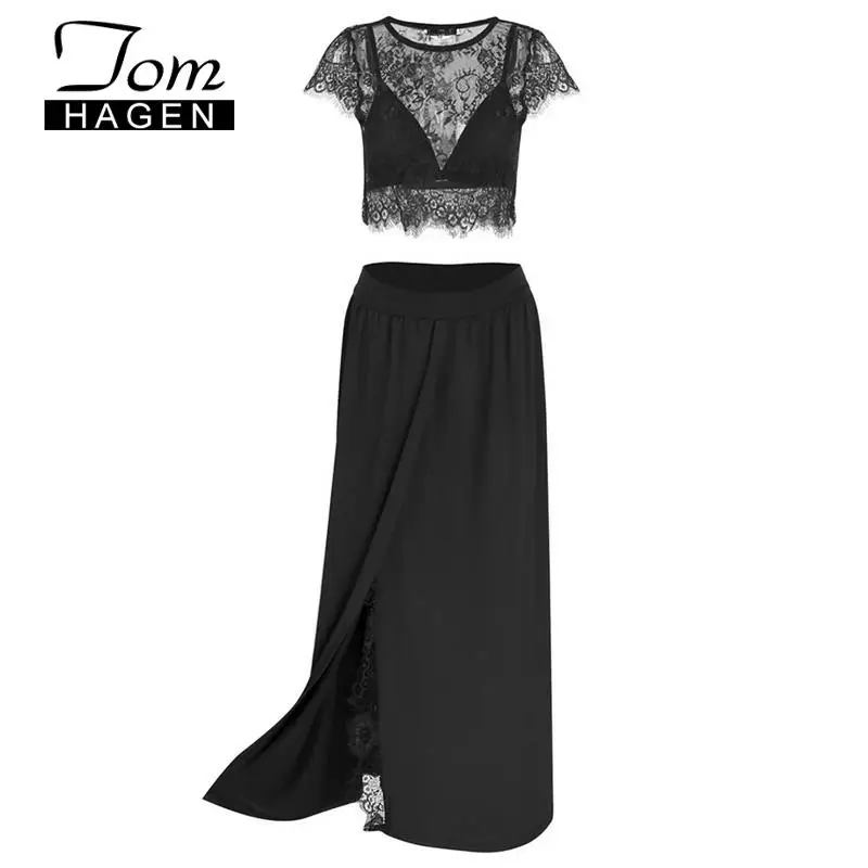 Женский кружевной пляжный комплект из 2 предметов| |