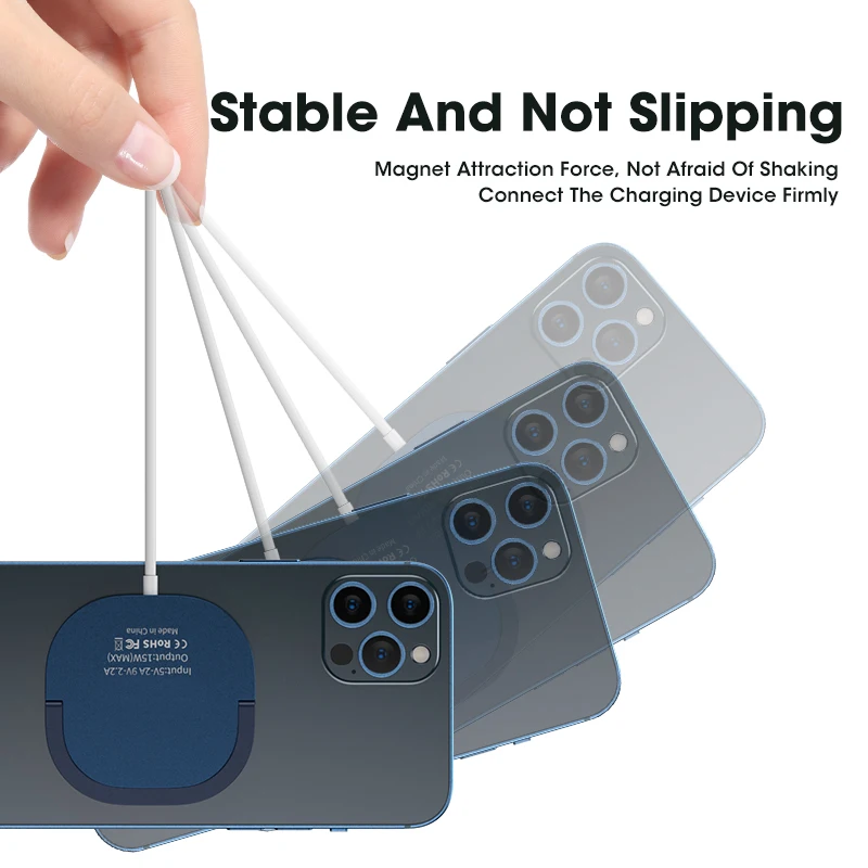 

2020 Magnetic Charger holder For MagSafe iPhone 12 12Pro 12ProMax 12mini Magnet Wireless charging station 360 degree movie stand