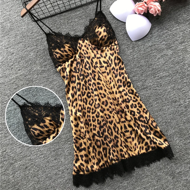 Для женщин пикантные туфли с леопардовым принтом нижнее белье одежда для сна