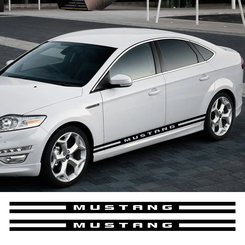 2 шт. автомобильные виниловые боковые полосы наклейки Авто графика для Ford