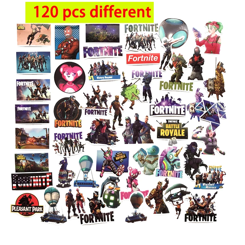 Смешанные Мультяшные наклейки Fortnite Стильные для автомобиля велосипеда