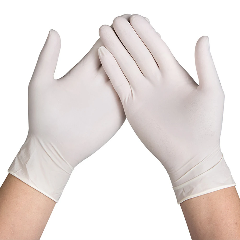 100pcs XS-XL Disposable Latex Protective Gloves Industrial Gardens Rubber Thickening for Home Gardening | Дом и сад